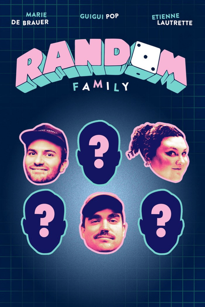 La Random Family sur scène, collectif de stand-up proposant un humour spontané et sans format figé.